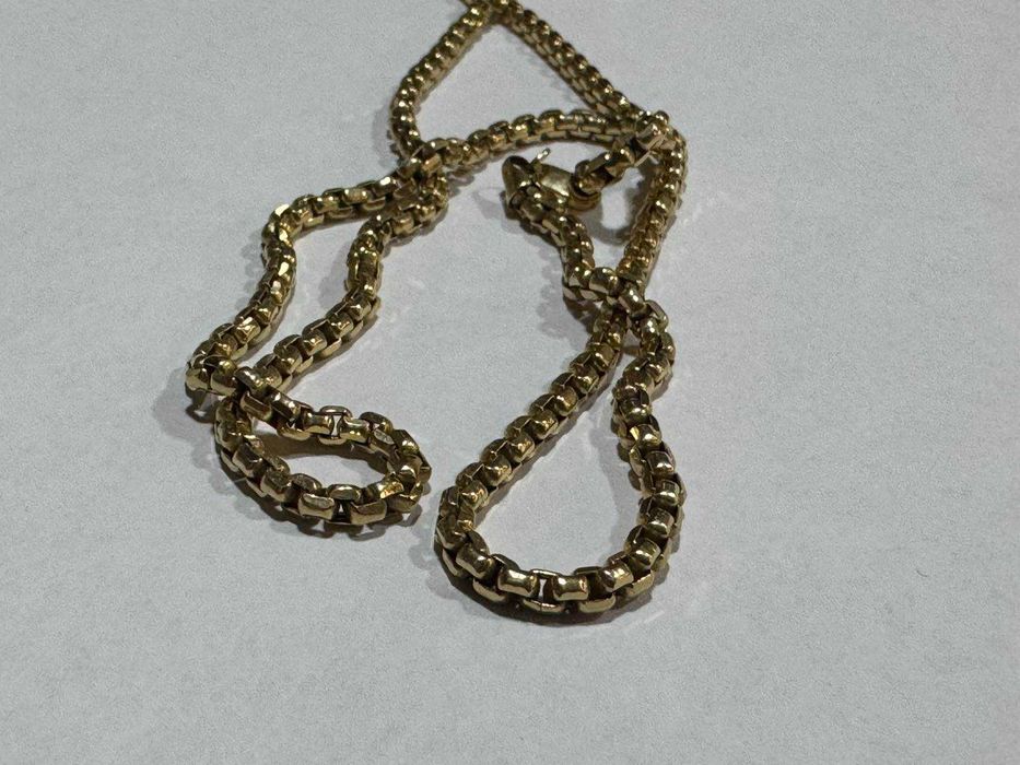 Мъжки златен синджир с кръст 14К