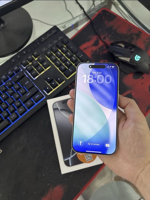 Iphone 16 Pro 128 gb 91% sanatatea bateriei