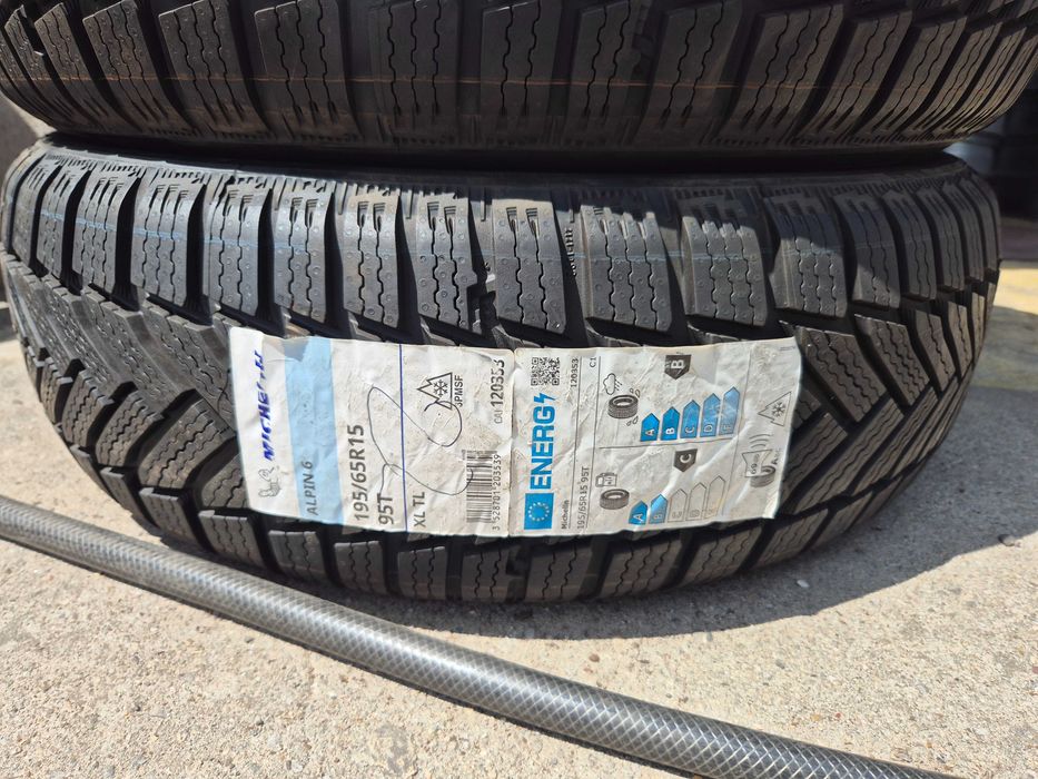 4 Anvelope M+S IARNA - 195/65/15 95T - Michelin ALPIN 6 - NOU - DOT 2022 !