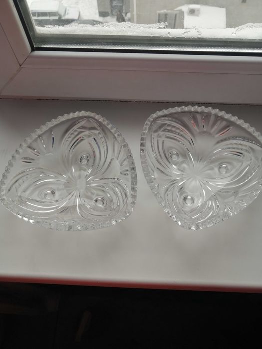 Посуда хрусталь вазочки