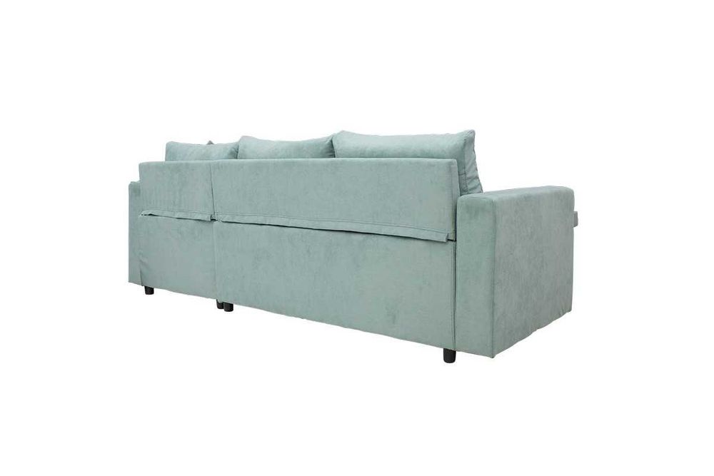 Удобен Ъглов диван Lilian с функция "Сън" и ракла- Безплатна доставка!