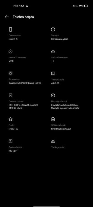 Realme 7 i  telefoni sotiladi