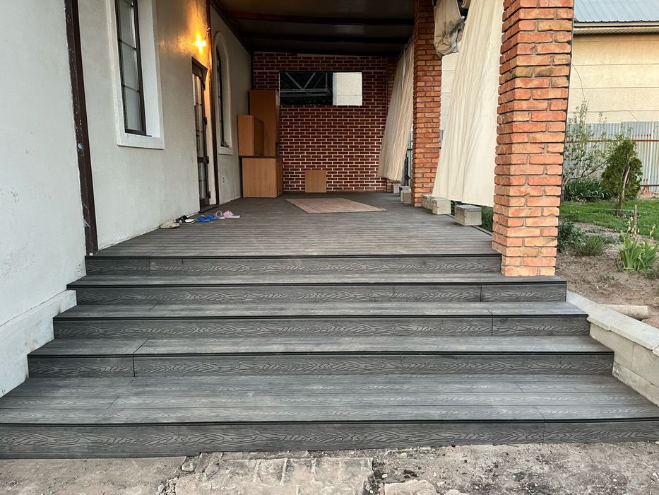 Террасная доска ДПК, Уголок, Монтаж