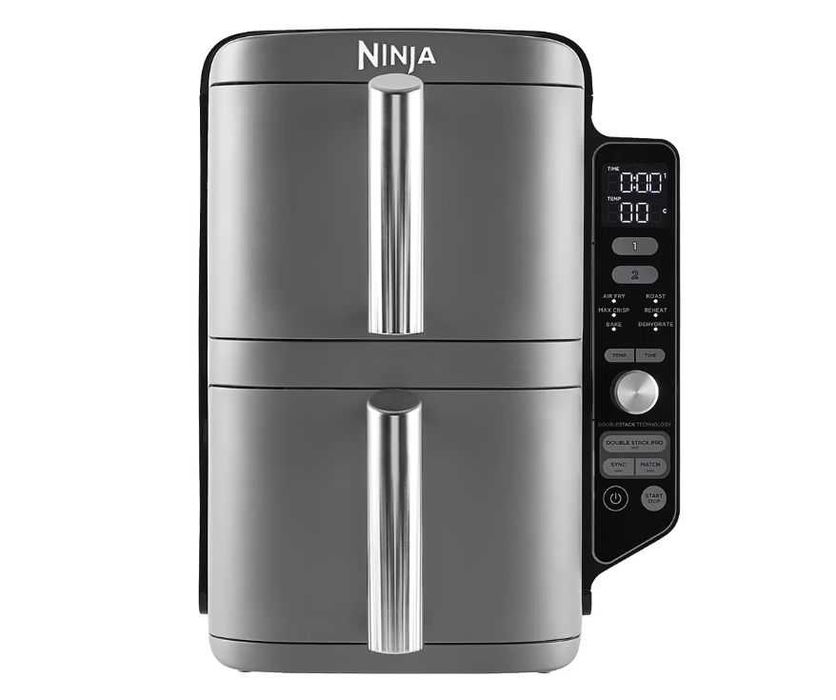 Friteuza cu aer cald Ninja Double Stack XL SL451 cu 6 functii de gatit