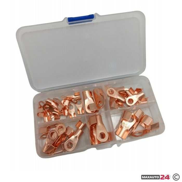 Клеми за кабели 50 броя в кутия -Медни