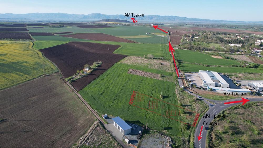 Продава се Парцел в Ямбол, Генерал Заимов - 2374 кв.м за 51 €/кв.м - Снимка #3