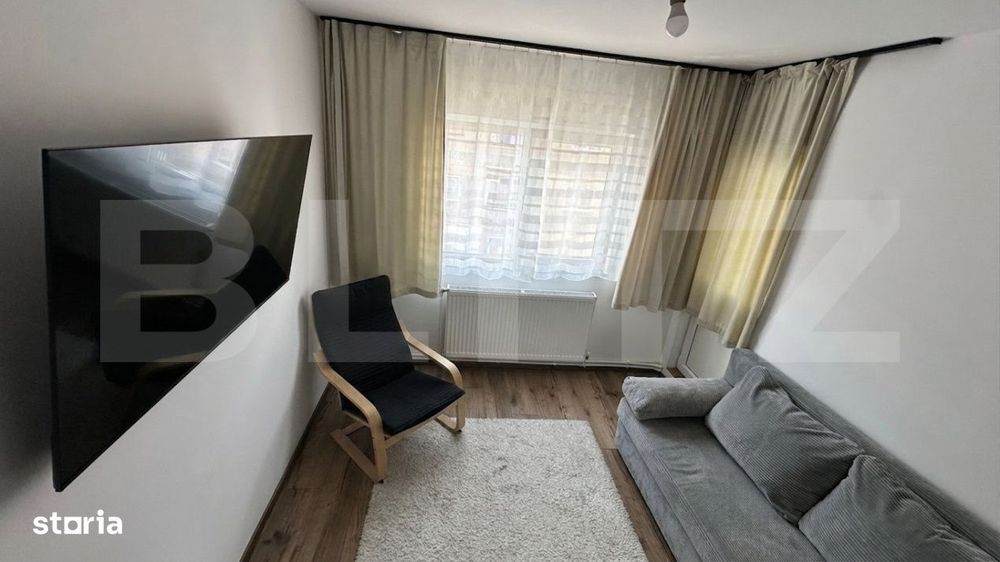 Apartament spatios cu 4 camere, decomandat, complet mobilat si renova