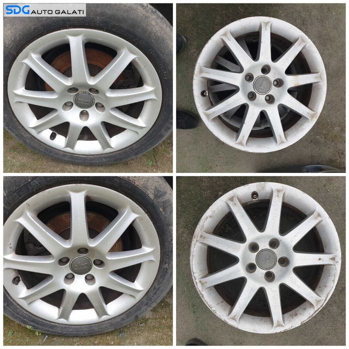 Set 4 Jante Roti Aliaj 225 50 17 R17 5x112 Volkswagen Passat B5 1997 - 2001 Cod 4F0601025J [C4707]