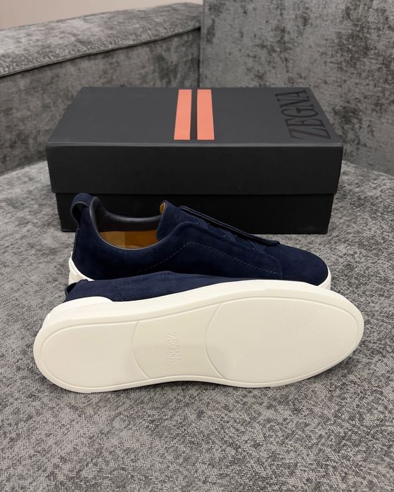 Замшевые кеды Зегна