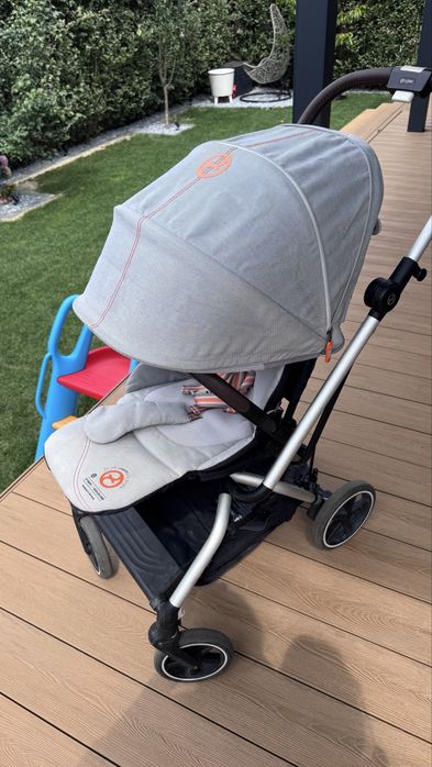 Cărucior Cybex Eezy S Twist+2, șezut rotativ 360°, pliabil, gri