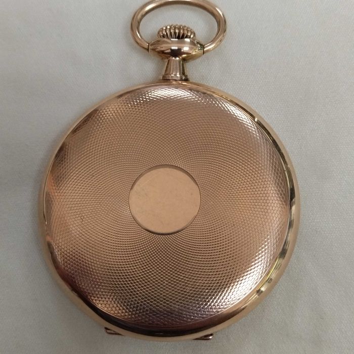 Ω OMEGA джобен, златен 14к, с кутия, идеален - колекционерски