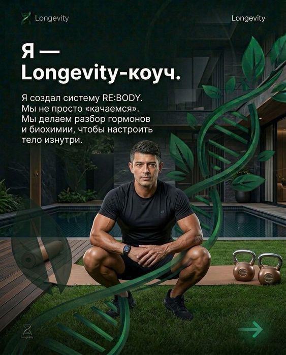 Тренировки + Питание + SPA. Система RE:BODY для занятых мужчин