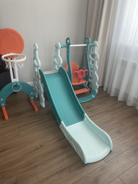 Игровой горка качели