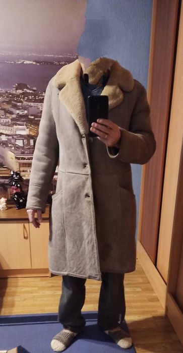 Мужская натуральная дубленка