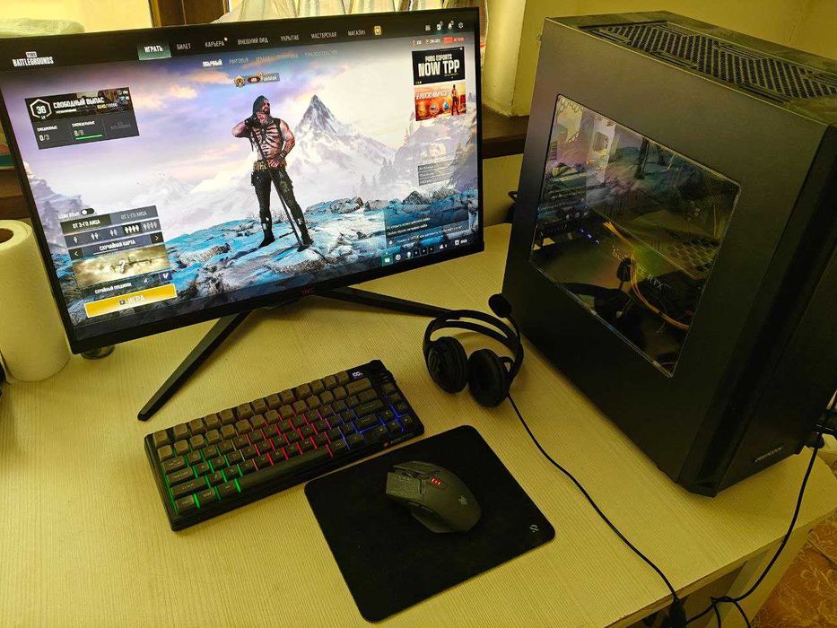 RTX 3080-10-GB, AMD 7 2700X, 16 GB DDR4, моник HKC GP279S 27'' 165 Гц