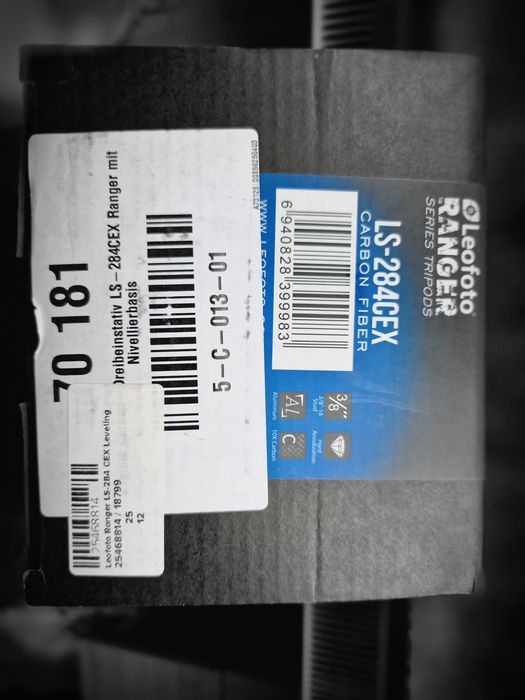 Trepied carbon leofoto Ranger LS-284CEX baza nivelare