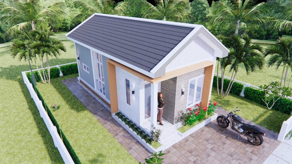 НА ИЗПЛАЩАНЕ - Евтина сглобяема къща с 2 спални, 36 кв. м