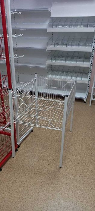 прилавки витрины металлические полки