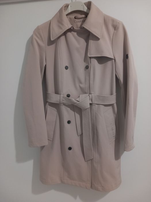 Trench roz pudră Calvin Klein