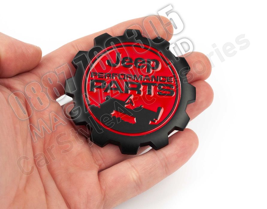 Емблема Jeep Performance Parts Метален Джип 3Д Стикер за Калник Лого