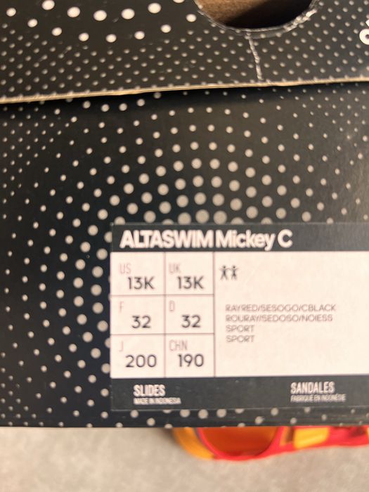 Детски сандали ADIDAS ALTASWIM Mickey C. Размер 32/19 см. стелка
