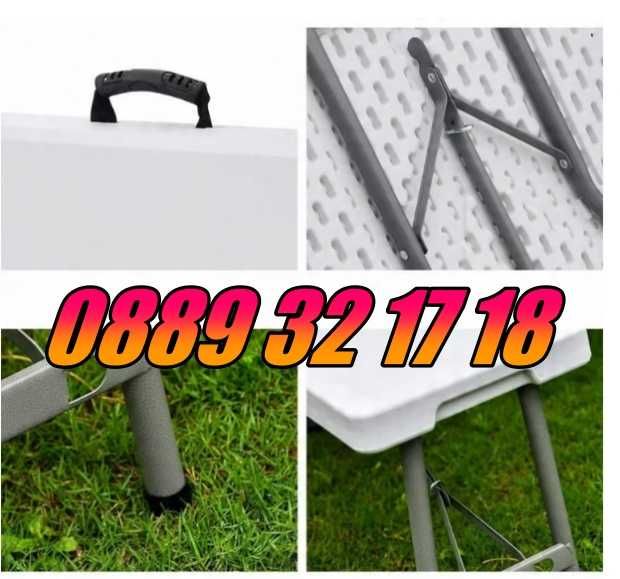 Сгъваема пейка за кетъринг 180 cм за 4 човека