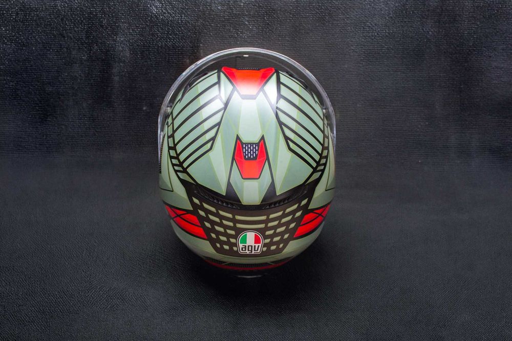 AGV K3 Decept Black/Green/Red каска