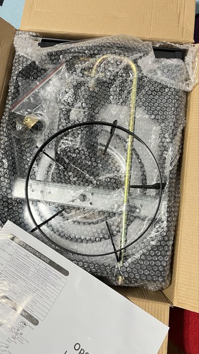 Aragaz camping,sticla securizata, un arzator,3kW,Breckner Germany