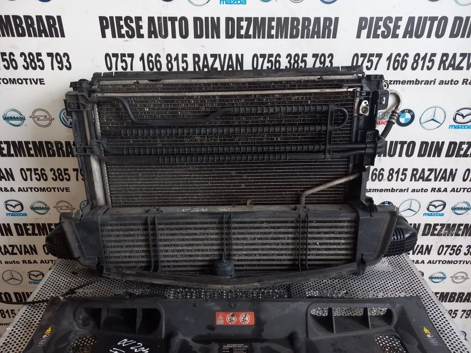 Grup Radiatoare Radiator Apa Clima Intercooler Termocupla Traversa Capota Trager Mercedes C Class W