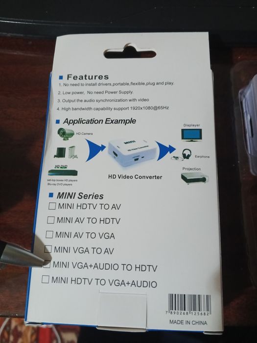 VGA kirishdan HDMI chiqish uchun konverter. VGA HDMI.