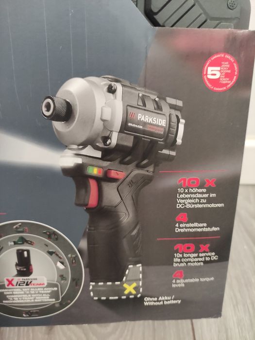 Bormasina cu impact de biti Parkside Performance pe acumulator de 12 V