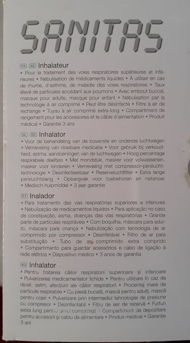 Vând Inhalator medical nefolosit componente sigilate 130 lei Brașov