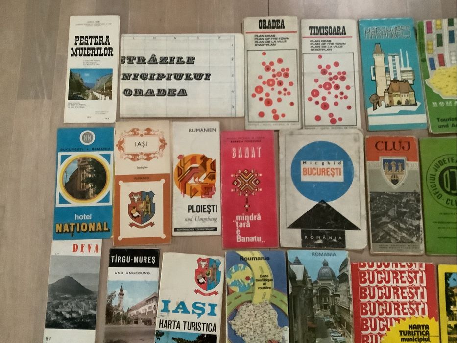 Vand harta turistica, strazi, rutiera, plan oras, ACR, ONT, OJT vechi,