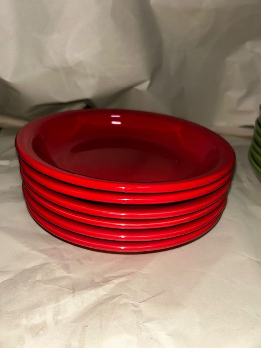 Set de 6 farfurii roșii 26 cm