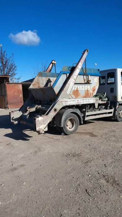 Транспорт на отпадъци с контейнери 6,7 и 10 кубикови контейнери