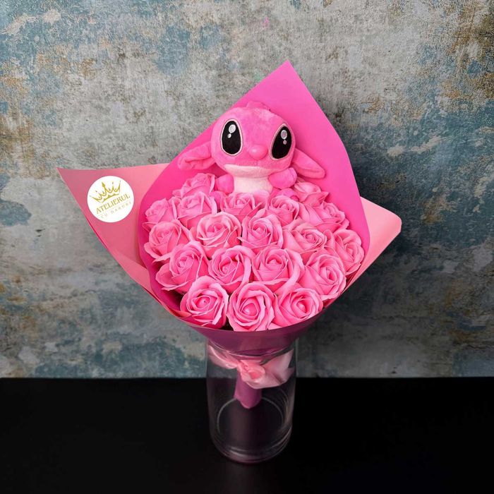 Buchete Trandafiri Sapun cu Stitch | Livrare oriunde
