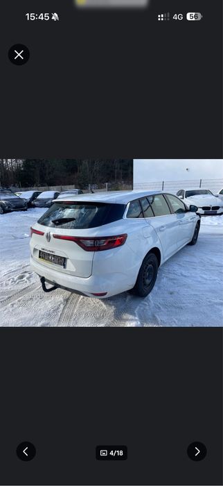 vand renault megane 4  avariat -lovit 07.2017 km putini motor cutie ok