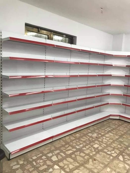 Rafturi metalice magazin 220x90 cm, 5 polițe rezistente, raft sup