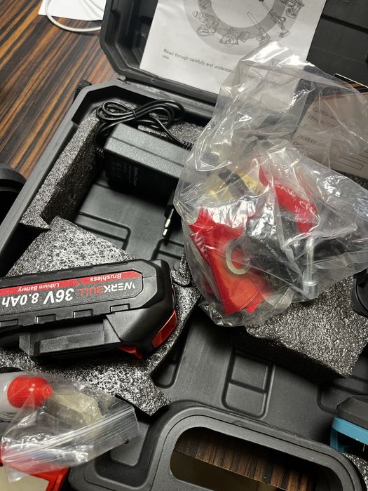 Комплект WerkBull акумулаторна лозарска ножица и мини трион