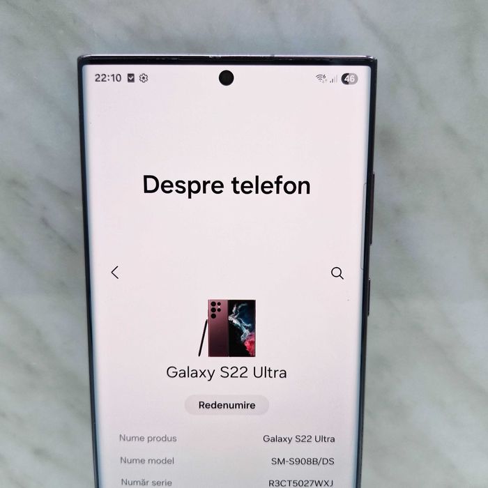 SAMSUNG Galaxy S22 Ultra 5G 256GB, 12GB RAM Zeus Amanet Militari 34654