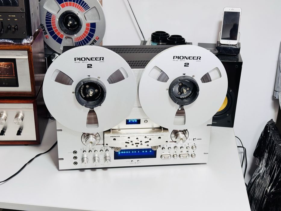 Magnetofon legendar de colecție PIONEER RT-909,auto-reverse,role 26 cm