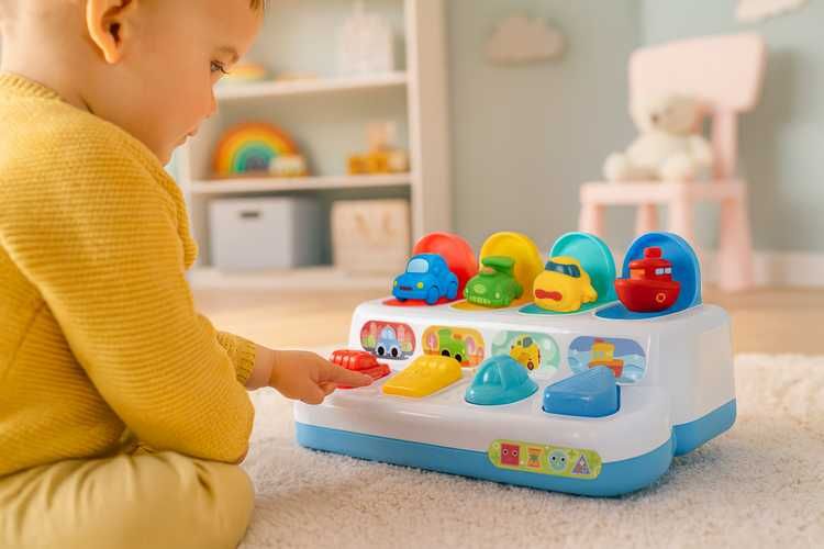 Интерактивна бебешка играчка / Pop up играчка / Изскачаща играчка