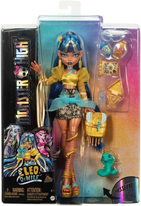 Кукла Monster High Клео Де Нил в комплекте с питомцем коброй Хиссеттой