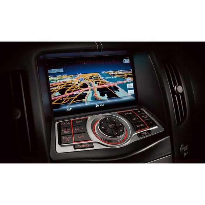 Hărti navigație Europa 2025 Nissan Navara Murano Infinity Q50 Q60 Q70