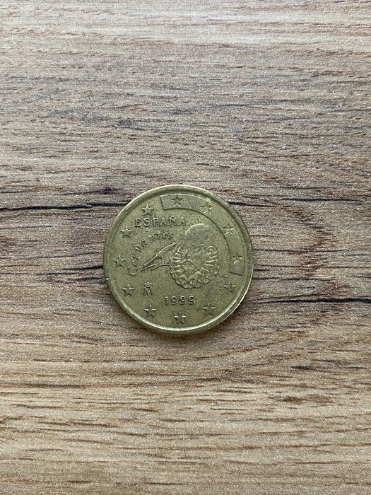 Монета, 50 евроцентов, Испания, 1999 год, коллекционная