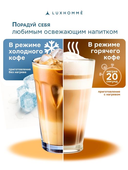 Кофемашина капсульная 4 в 1, Luxhommè CoffeeMaker Classic, Nespresso,