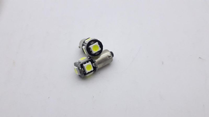 Лед крушки 2бр. за габарит BA9S T4W 5LED 12V 5050 SMD- А 3016