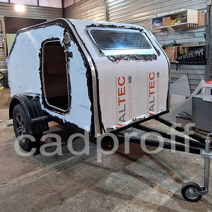 Прицеп-кемпер "SOLAR" v2. Чертежи, проект