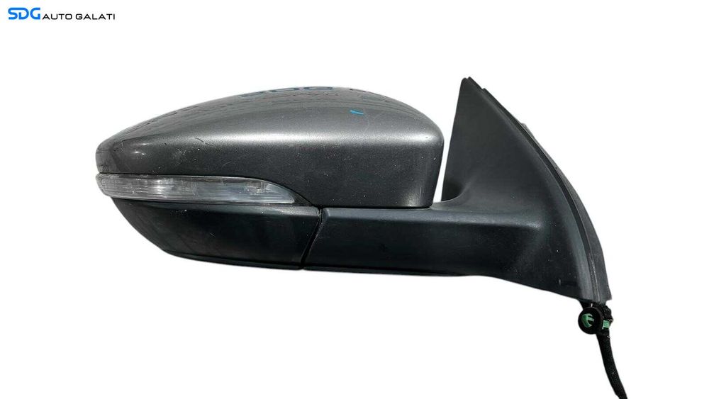 Oglinda Electrica Dreapta Volkswagen Passat B7 Break 2010 - 2015 ( Semnalizare Spartă ) Culoare Gri Inchis Cod 3C085793 A [L5740]