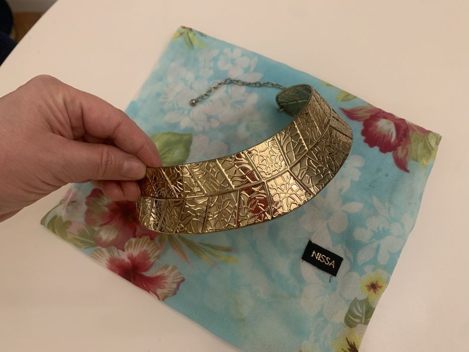 Colier choker auriu - marca Nissa